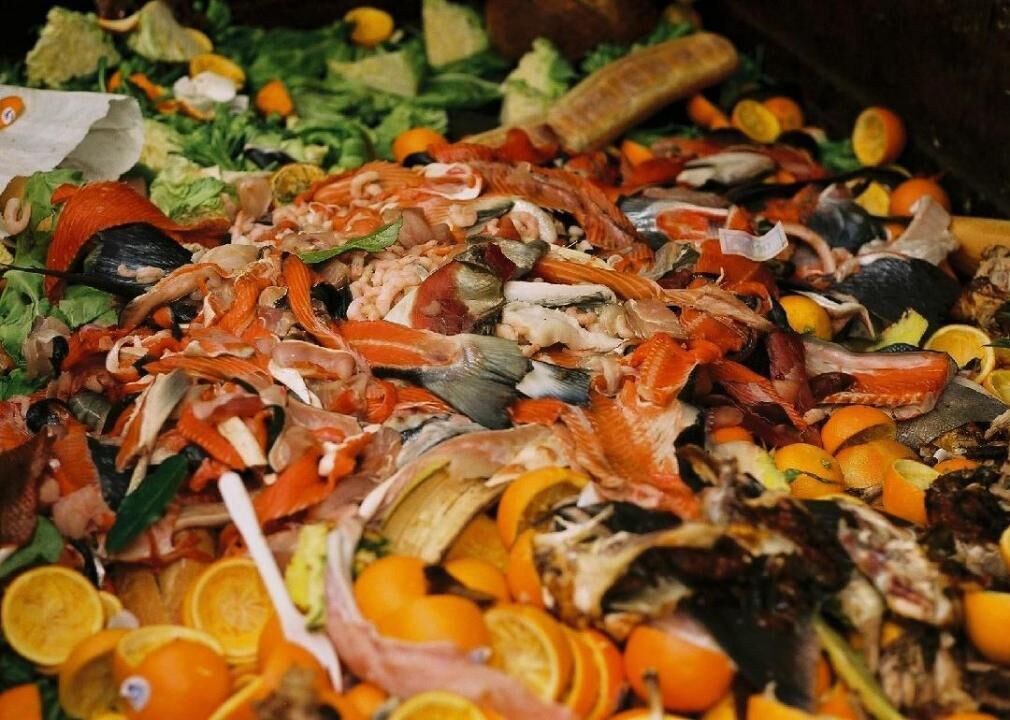 Food waste piles up